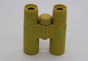 China Girls Yellow Pocket 10x32 Binoculars Roof Prism Type For Bird Watching factory