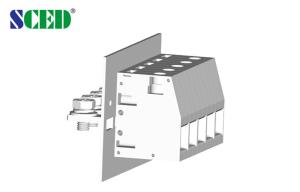 China M6 Screw 150A Feed Through Terminal Blocks 600V 6-1/0 AWG 18.8mm Width factory