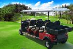 Multipurpose Red Color 48V Curtis Controller Electric Golf Club Cart With 6