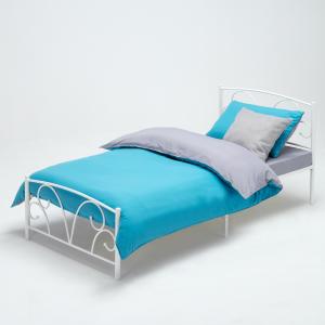 China Simple Rod Iron Single Bed Quick Easy Assemble Sturdy Construction factory