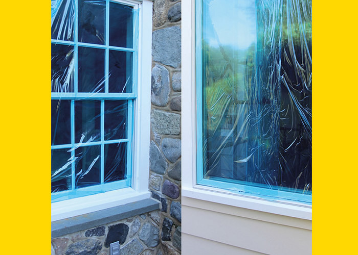 Self Adhesive Window Protection Film / Window Glass Protection Film RoHS Approved