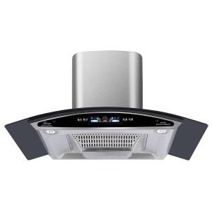 China Universal Low Noise Kitchen Exhaust Hood Black 30 Inch factory
