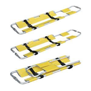 China First Aid Ambulance Aluminium Folding Plastic Scoop Stretcher factory
