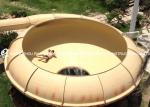 Joy Ride Space Bowl Slide / FRP + Stainless Steel Play Equipment For Schools /