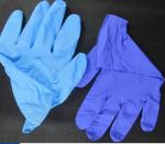 Breathable Blue Black Disposable Medical Gloves 100% Nitrile Hand Gloves Size S