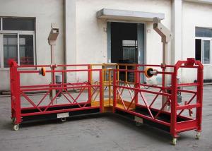 China Customized 90 degree Red Suspended Working Platform for the Chimney Wall Painting factory