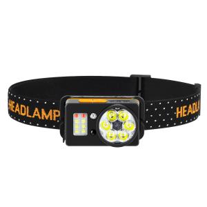 China Portable Magnetic Hanging Outdoor Camping Rechargeable Warning Headlamp factory