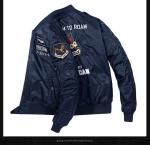 Vintage Puffer Mens Varsity Jacket Sports Bomber Leather Jacket