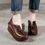 S393 Leather Shoes Handmade Toe Layer Cowhide High Quality Women'S Shoes Custom