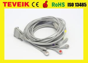 China Schiller 10 Lead EKG Cable , 10/12 Lead EKG / ECG Cable Snap IEC TPU Material factory