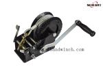 Black Power Boat 2500lbs Manual Hand Crank Winch