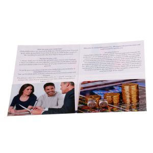Custom design three folding leaflets brochures poster flyers card printing