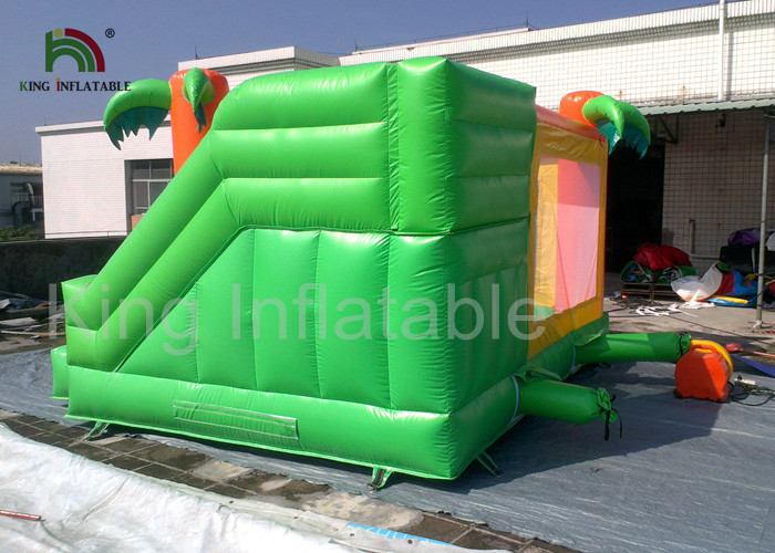 Rainforest theme 0.55mm PVC Funny Inflatable Jumping Castle For Children / Adult