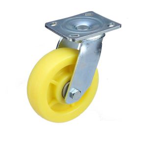 Industrial Caster Trolley with Swivel Plate and Zinc Plated PVC Furniture Caster