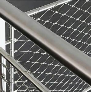 China Customized Handwoven Stainless Steel Wire Rope Net Anti Falling Mesh factory