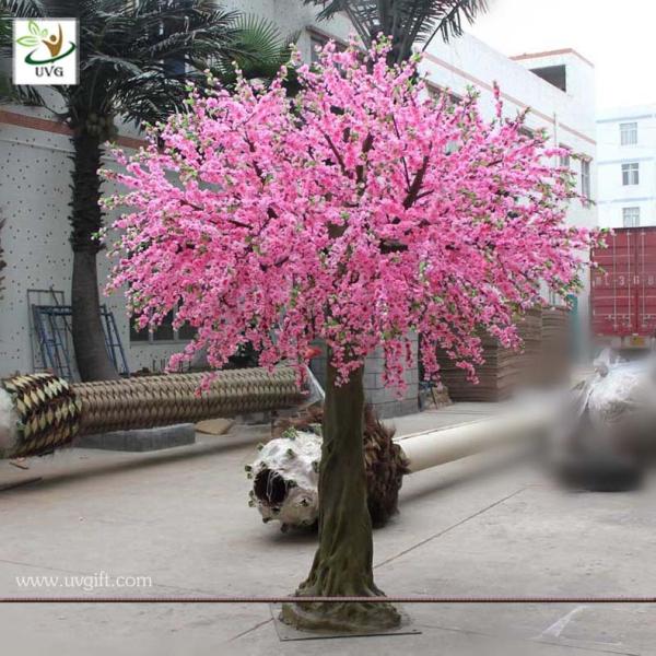 UVG CHR026 Artificial plastic flower cherry blossoms for wedding decoration in