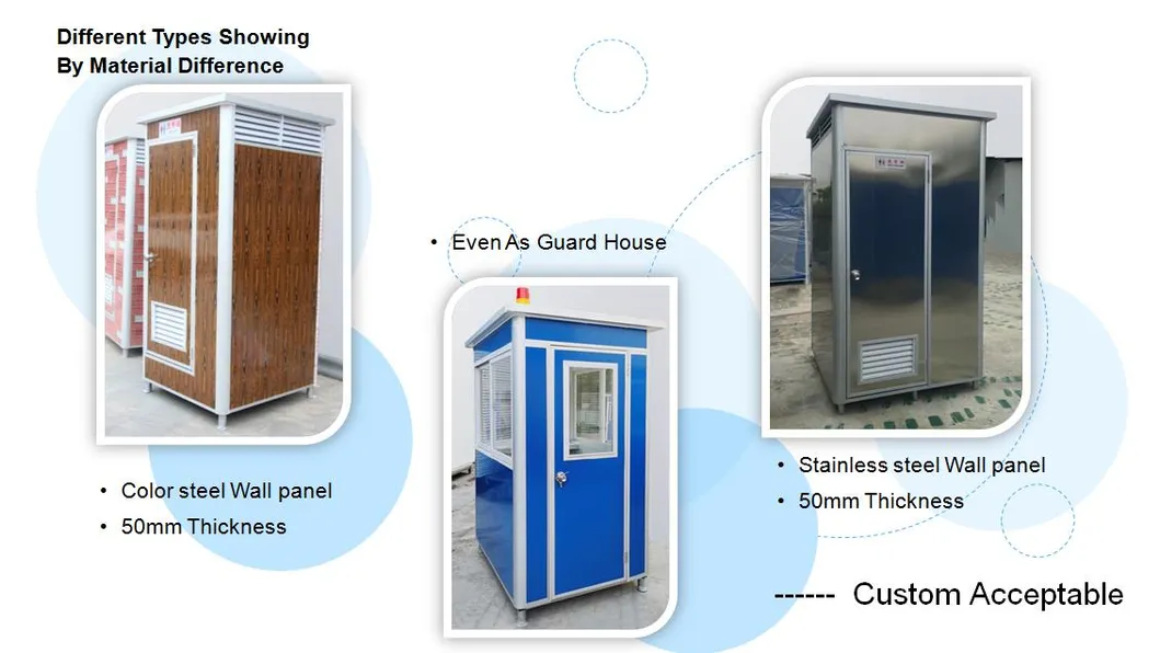 Portable 20 Feet Container Prefab House Toilet