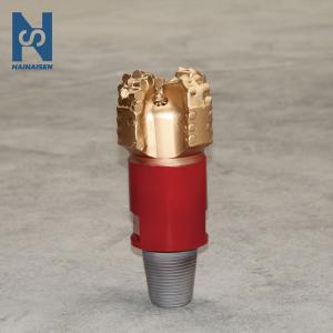 China Petroleum 4 Blade Borehole Drill Bit Carbon Steel Diamond PDC factory