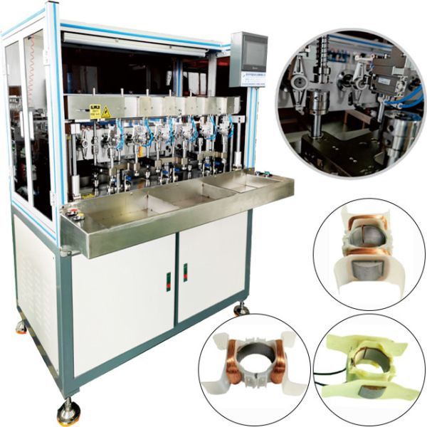 China Precision 0.01 mm Six-Station Automatic Winding Machine for 3KW Magneto Stator Micro Motor factory