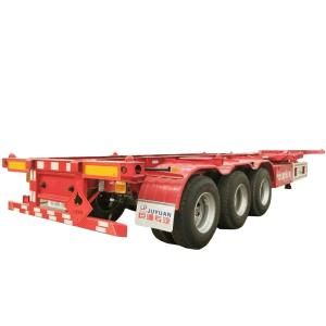 China Truck Trailer 3 Axle 20ft/40ft Container Chassis Truck Semi Trailer with Self Loading factory