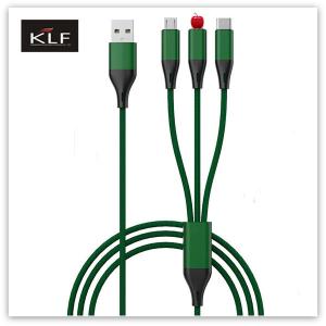 China 3 in 1 Nylonn Braided USB cable factory