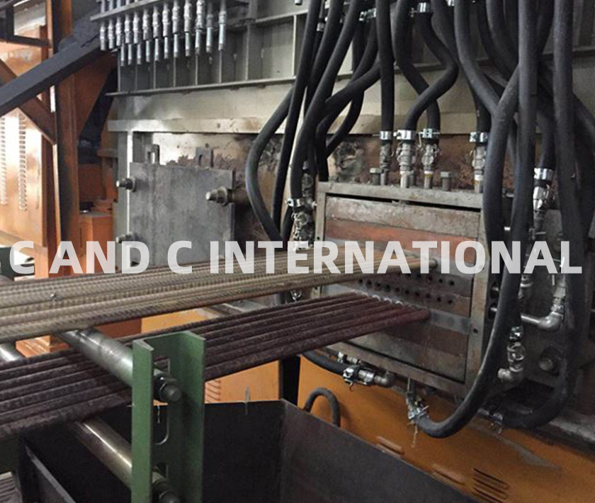 Touch Control 380V 80KW 60mm Brass Bar Casting Machine