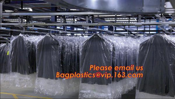 Clear Polyethylene Dry Cleaning Garment Bags On Rolls, Dry clean perforated
