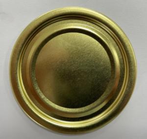 Round Shape Tinplate Can Lid Alu White Color Tin Can Bottom 202D 52mm Diameter