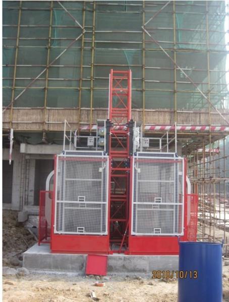 Painted Material Construction Lifter / Construction Site Lift For Industrial
