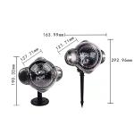 Hot Sale Mini Snowflake Christmas Projection Lights Outdoor Waterproof Snow