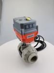 1.6MPa PPH UPVC Electric Actuated Ball Valve Wear Resistance mini motor valve
