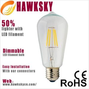 China China Factory Hot Sale ST58 Copper 6W Filament Lamps factory