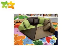 China Kindergarten Soft Foam Play Equipment Strong Galvanized Pipe Post Non Faded factory