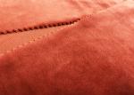205GSM Soft Plush Toy Fabric Brick Red 100 Percent Polyester Material