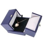 Metallic Logo Pu Leather Jewellery Box For Bracelet Bangle Watch Packaging