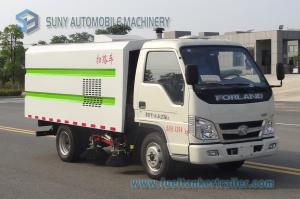 China Forland 90hp LHD RHD Road Cleaning Truck Four Brushes Suction Sweeper Vehicle 2.5M3 Mini Street Sweeper Truck For Factor factory