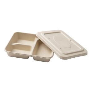 China Cornstarch Lunch Compartment Food Container Biodegradable Disposable factory