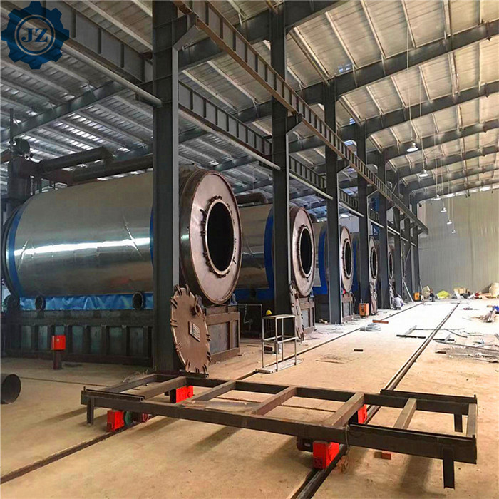 30T~50T Fully Continuous Waste Plastic Scrap Tyre Pyrolysis Plant For Oil