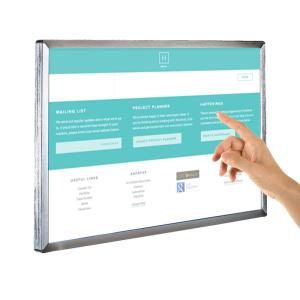 China 55 inch waterproof led lcd advertising player media display tv screen factory