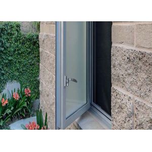 Single Glazed Glass Custom Aluminium Windows PVDF Finished With Hardware