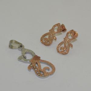 China High Quality Stainless Steel Jewelry Set LUS164-1 factory