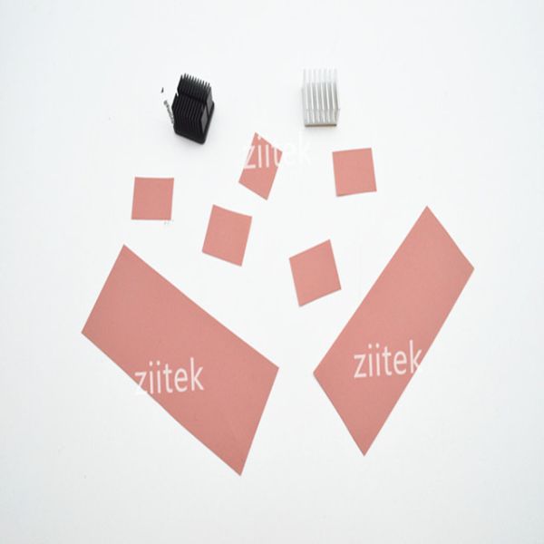 Thermal conductive high electric insulation silicone pink sheets TIS118-02 for LED lighting