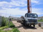 Hydraulic Machining Process Red 56 Meter Concrete Pump Truck Direct Delivery