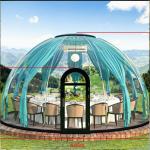 18-20 Person Transparent Wind Resistant Dome Prefab House for Hotel and PC