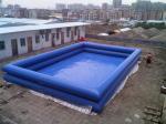 0.9mm PVC Tarpaulin Swimming Pool / Inflatable Swimming Pools Double Tube 1.3m
