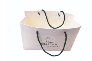 China Gift Clothes Packing Bag Branded Paper Shopping Bags With Rope factory