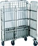OEM Guest Room Equipment Hotel Laundry Cart 8" Mute PPR With Break