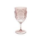 Scollop Design Acrylic Wine Glass 450ml / 15.5oz BPA Free Shatterproof
