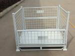 Powder Coating Steel Collapsible Pallet Cage For Logistics Application