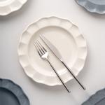 Solid Color Dinnerware Set Nordic Style Ceramic Plates And Bowls With Sunflower